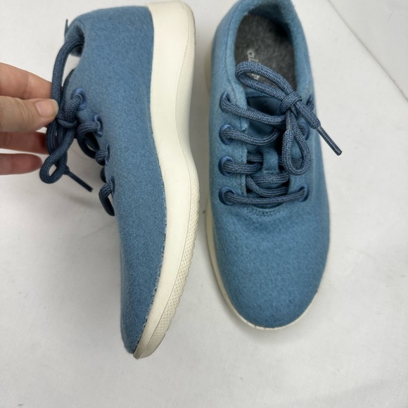 Allbirds Womens All Wool Runner WR Pebble Teal (White Sole) 
Sz 6 blue - Picture 3 of 7